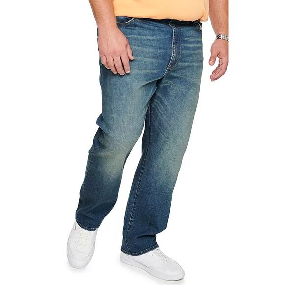 Men's Big Lee Extreme Motion MVP Men's Jeans Relaxed Fit Straight Leg Size 48 - Picture 1 of 12